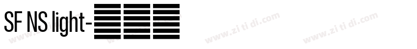 SF NS light字体转换